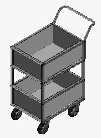 Carrinho para Transporte de Documentos